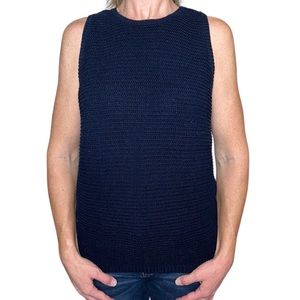 Lauren Ralph Lauren | Navy Blue Riviera Sleeveless Sweater XL